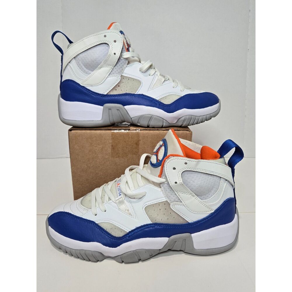 Jordan Jumpman Two Trey Wheaties Sneakers | Men's Size 10 | White Blue Orange